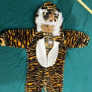 Tiger Costume Onesie for Kids perfect condition size S 2-3